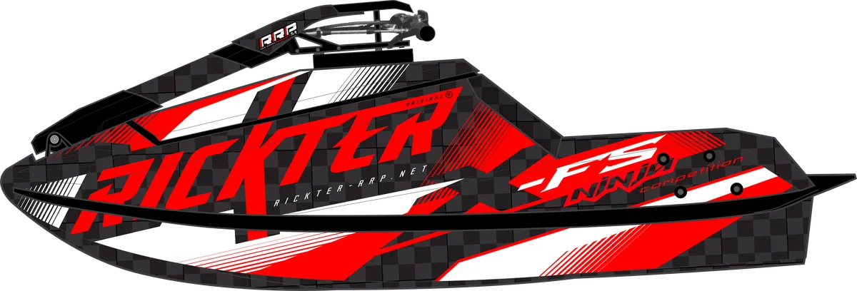 Rickter XFS Ninja Competition G2 hull, white and neon red